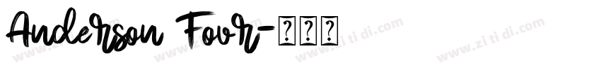 Anderson Four字体转换